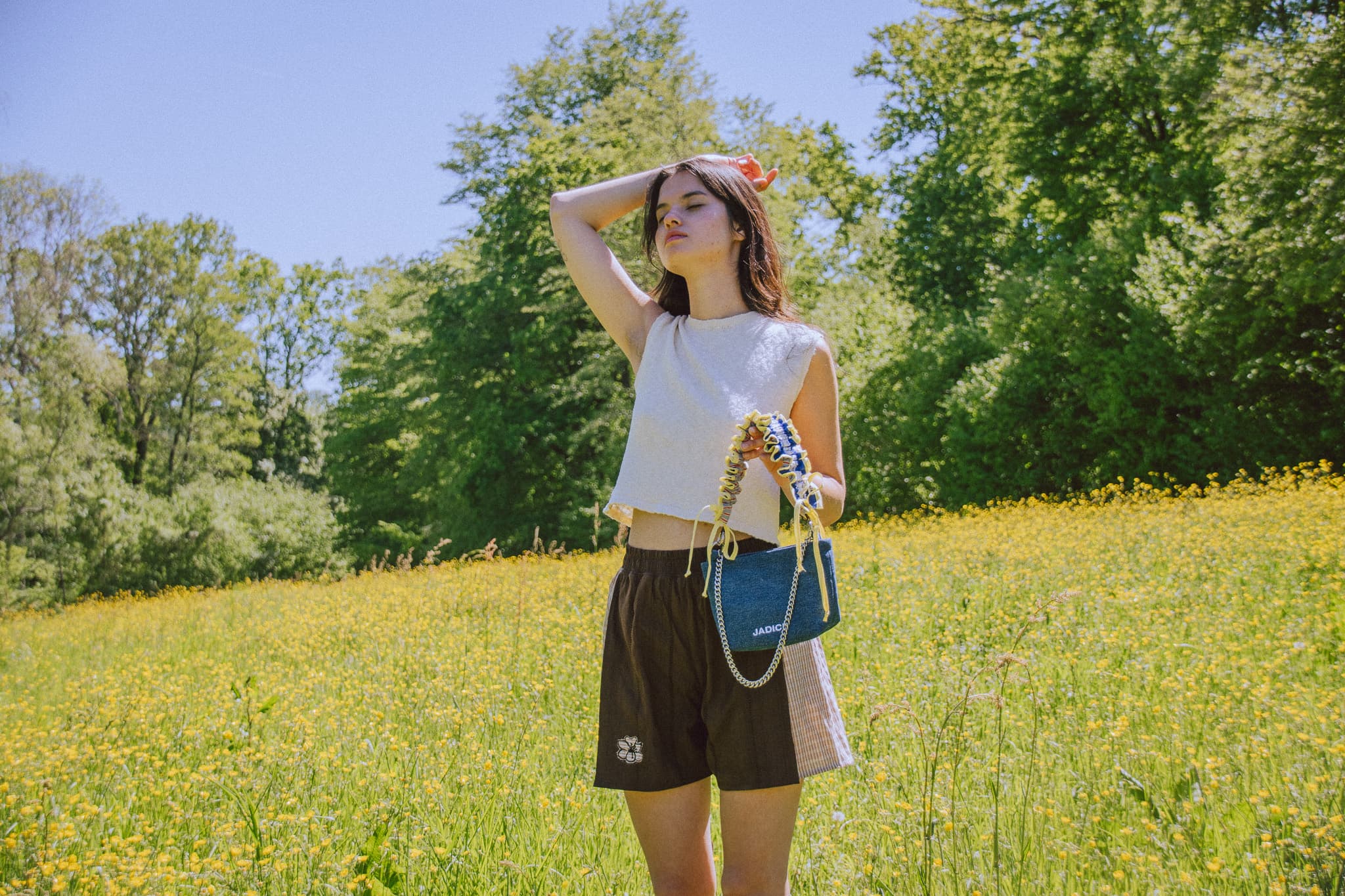 SHORT YUBI - MARRON VICHY