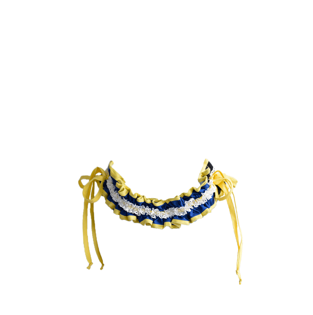 FROUFROU HANDLE - BLUE AND YELLOW
