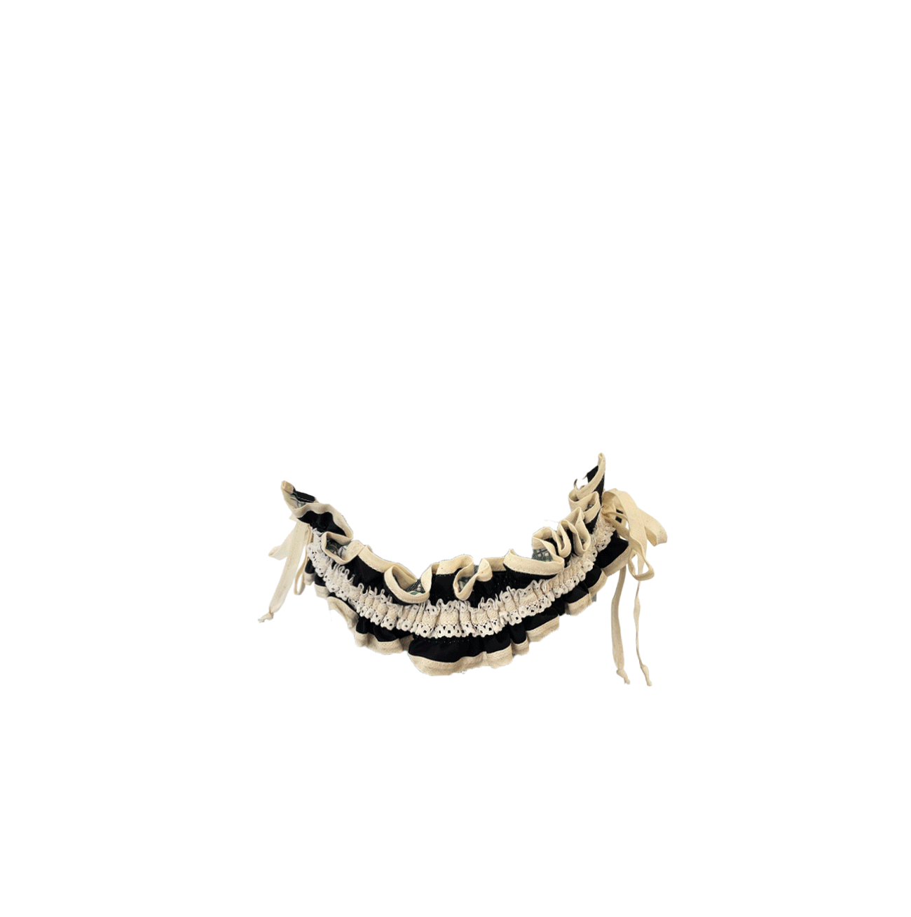 FROUFROU HANDLE - BLACK AND BEIGE