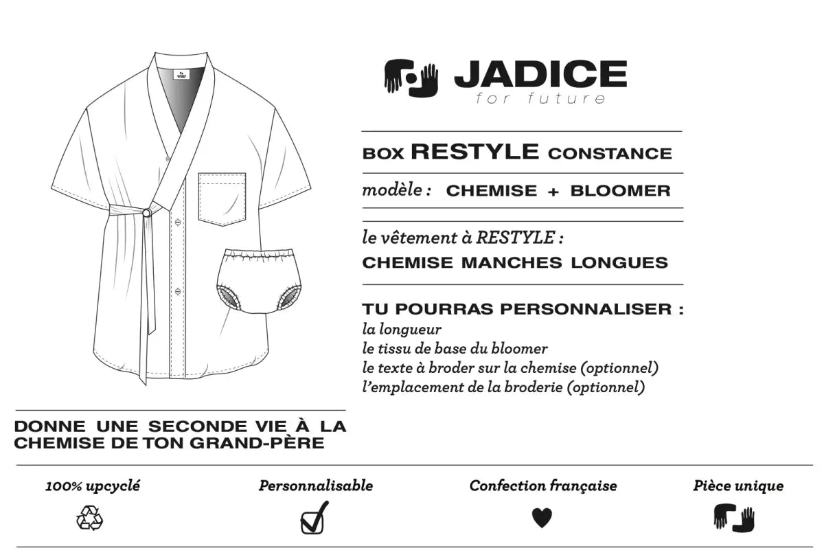 BOX RESTYLE CONSTANCE (CHEMISE + BLOOMER) - Jadice