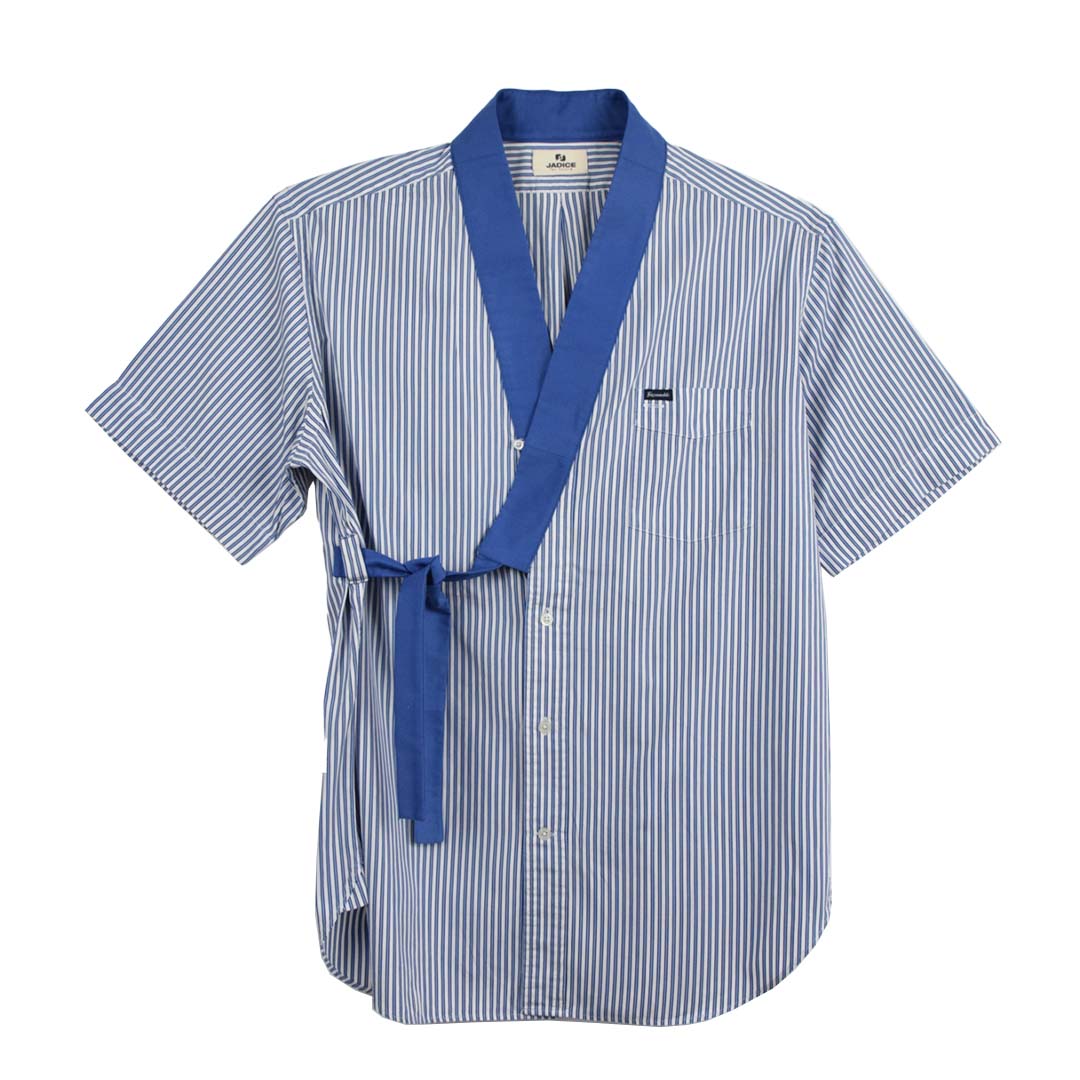 CHEMISE PAULUS - RAYEE BLEUE