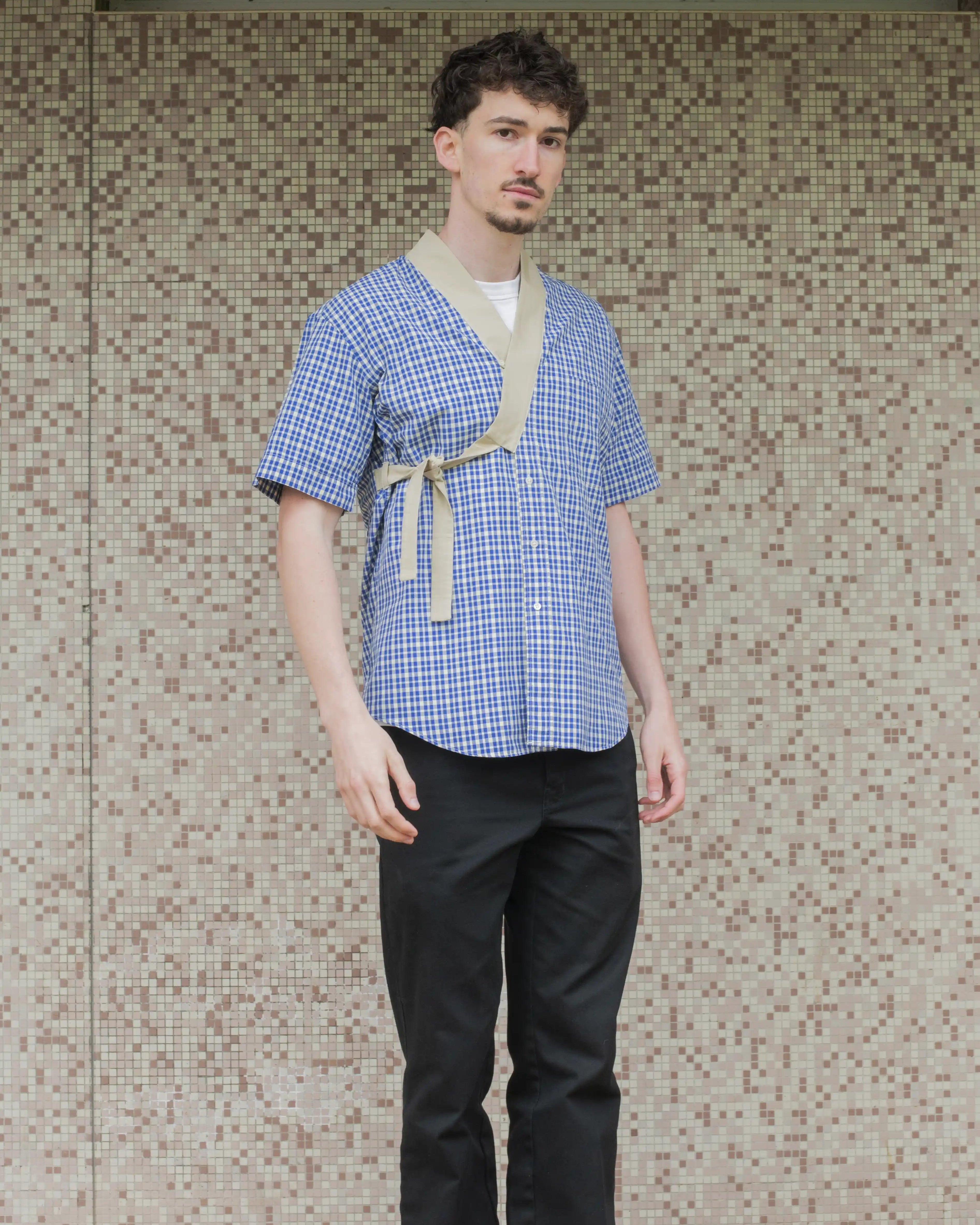 CHEMISE PAULUS - CARREAUX BLEUE