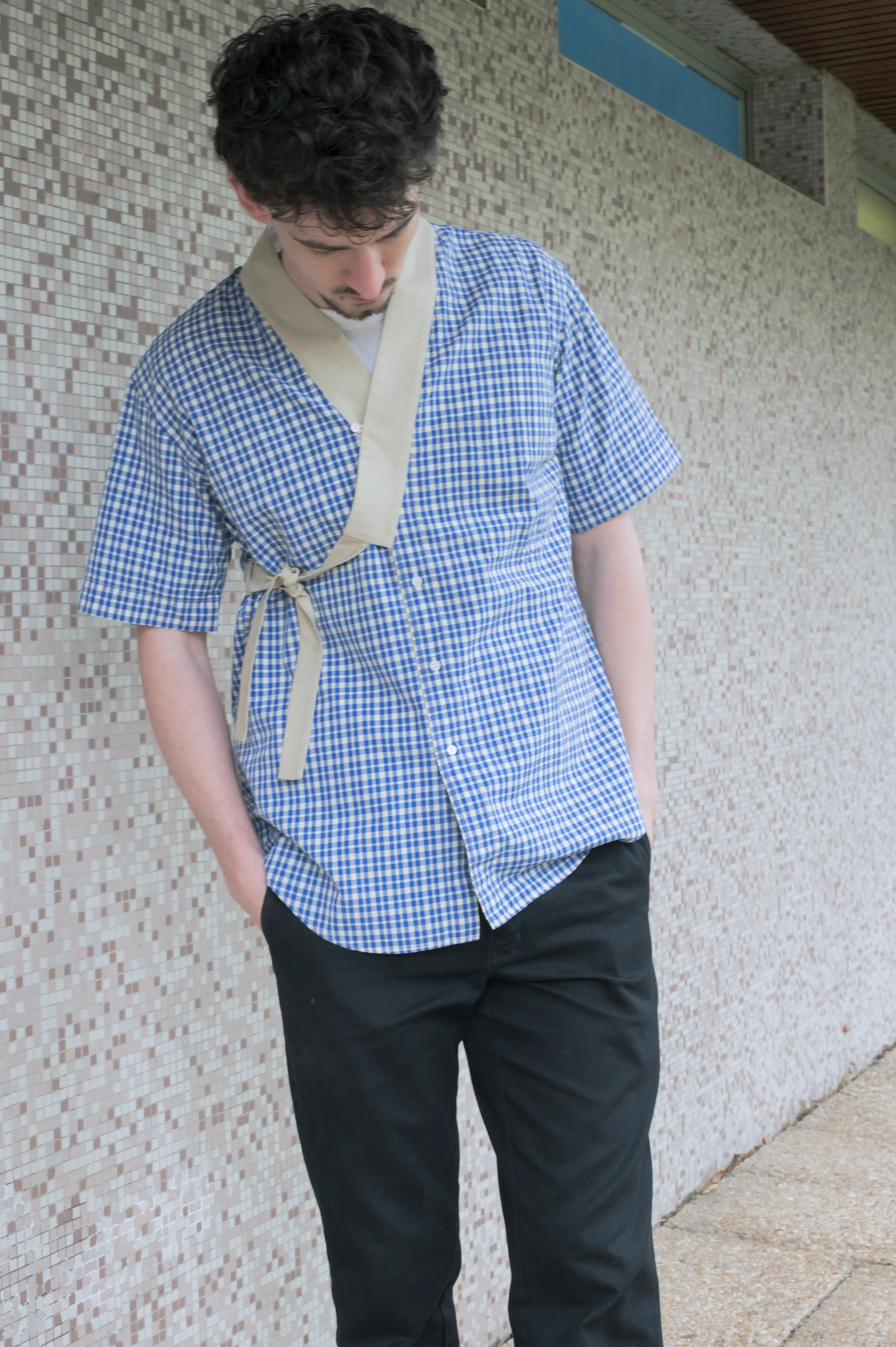 CHEMISE PAULUS - CARREAUX BLEUE