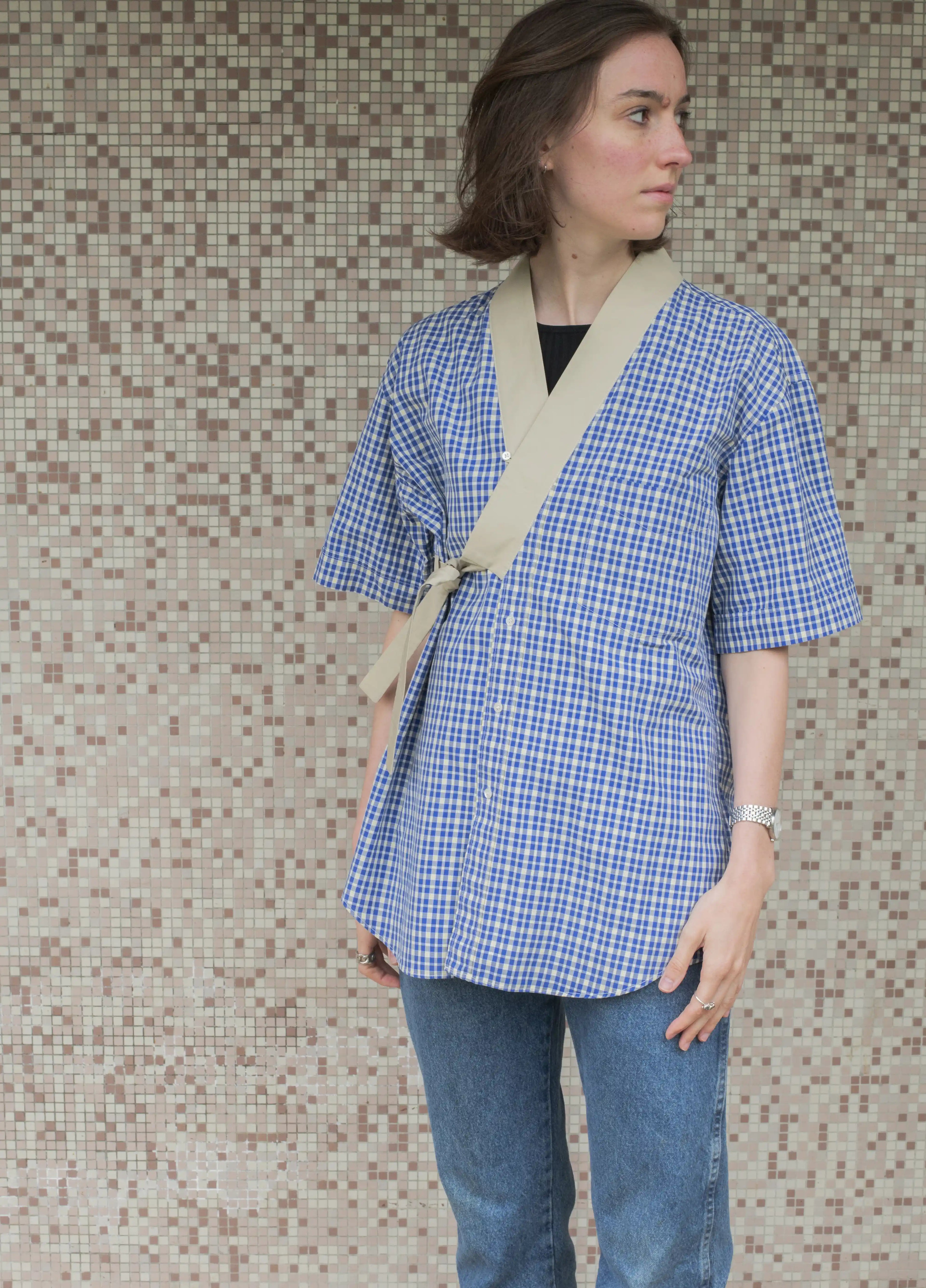 CHEMISE PAULUS - CARREAUX BLEUE