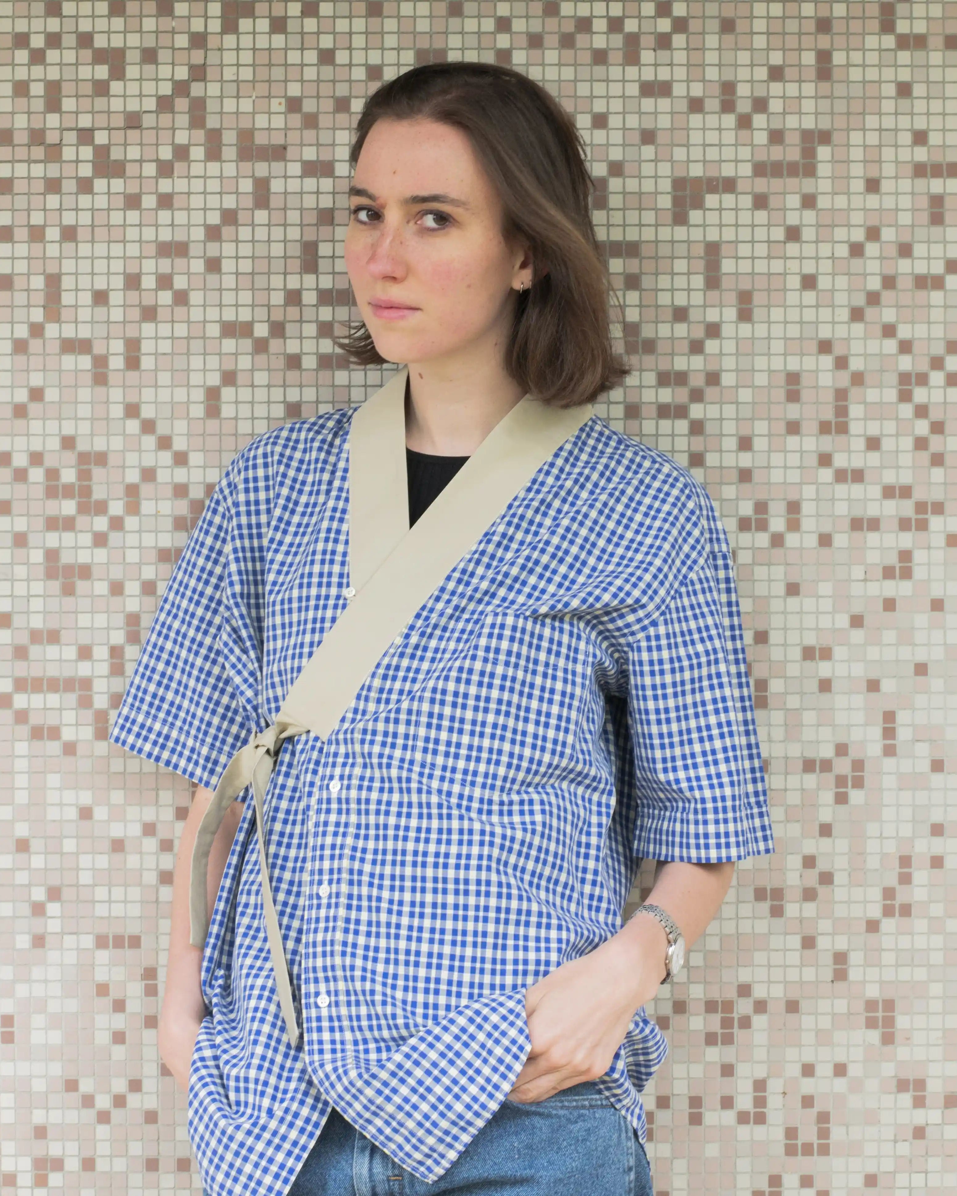 CHEMISE PAULUS - CARREAUX BLEUE