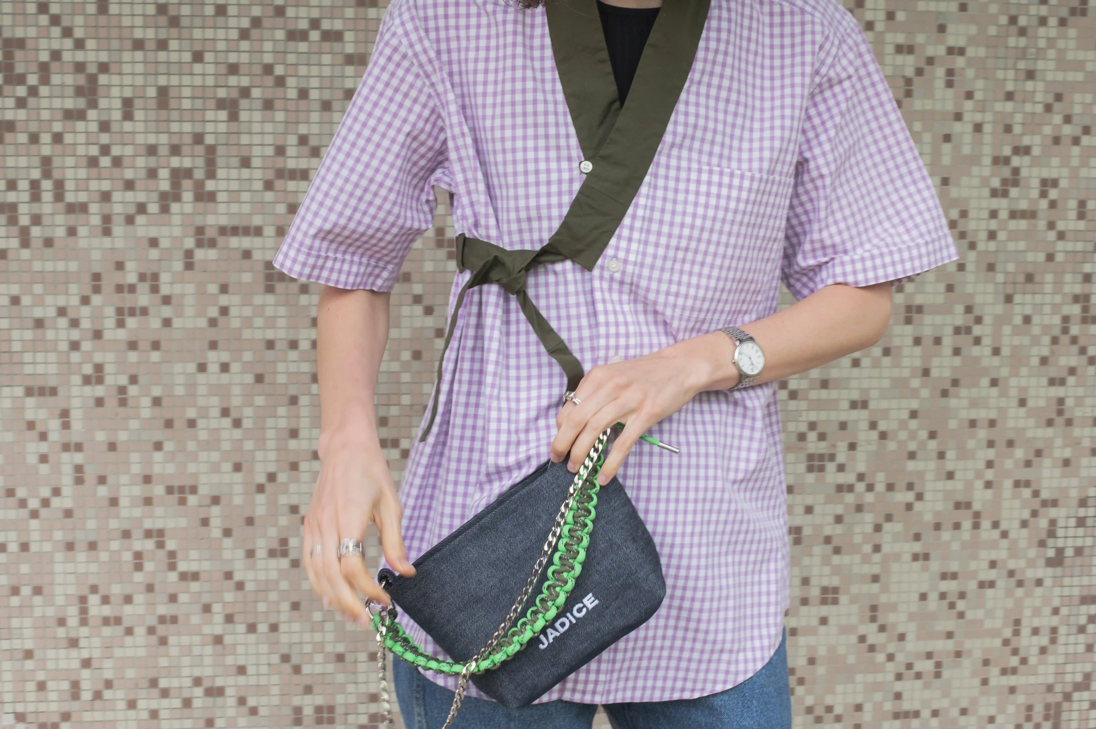 CHEMISE PAULUS - CARREAUX LILAS