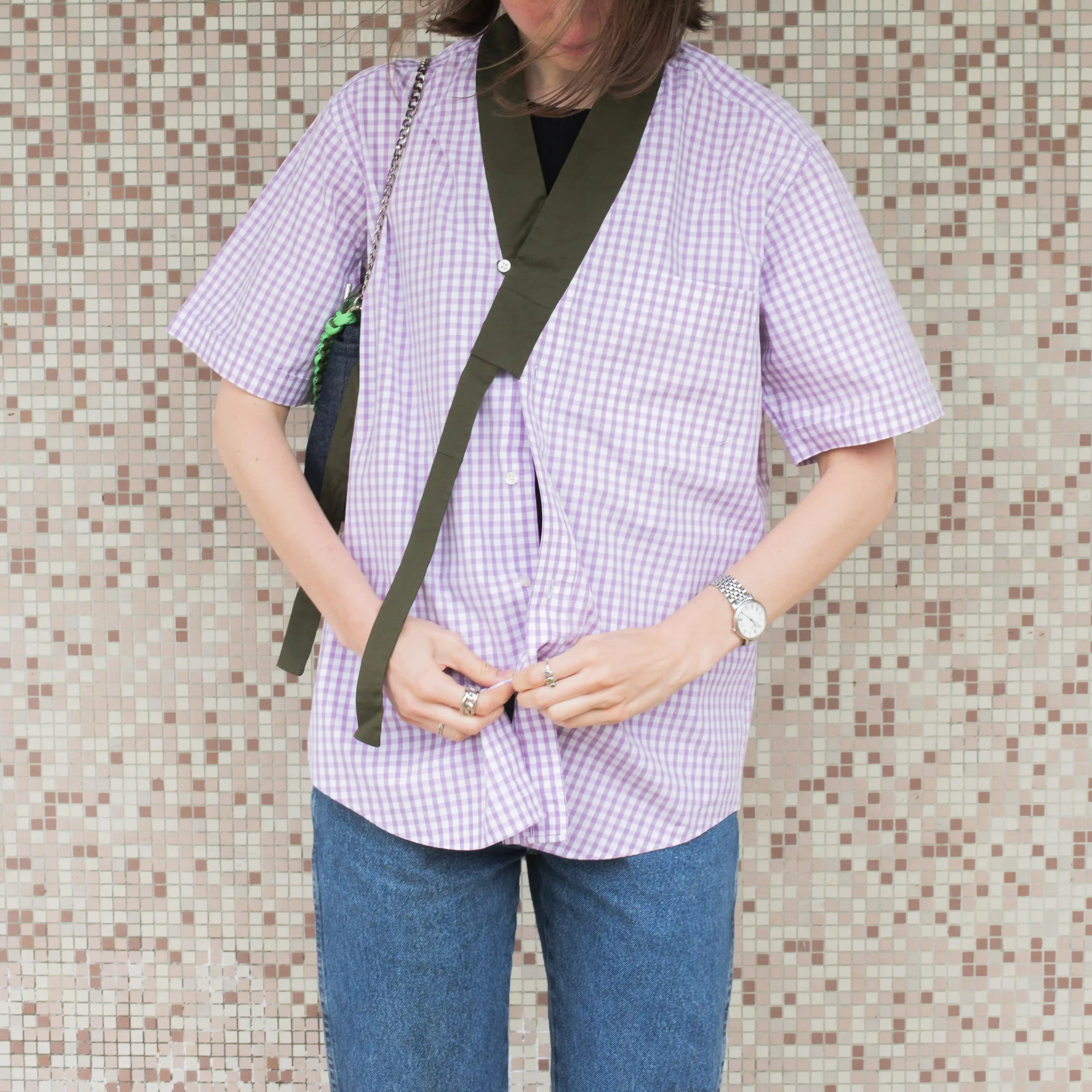 CHEMISE PAULUS - CARREAUX LILAS