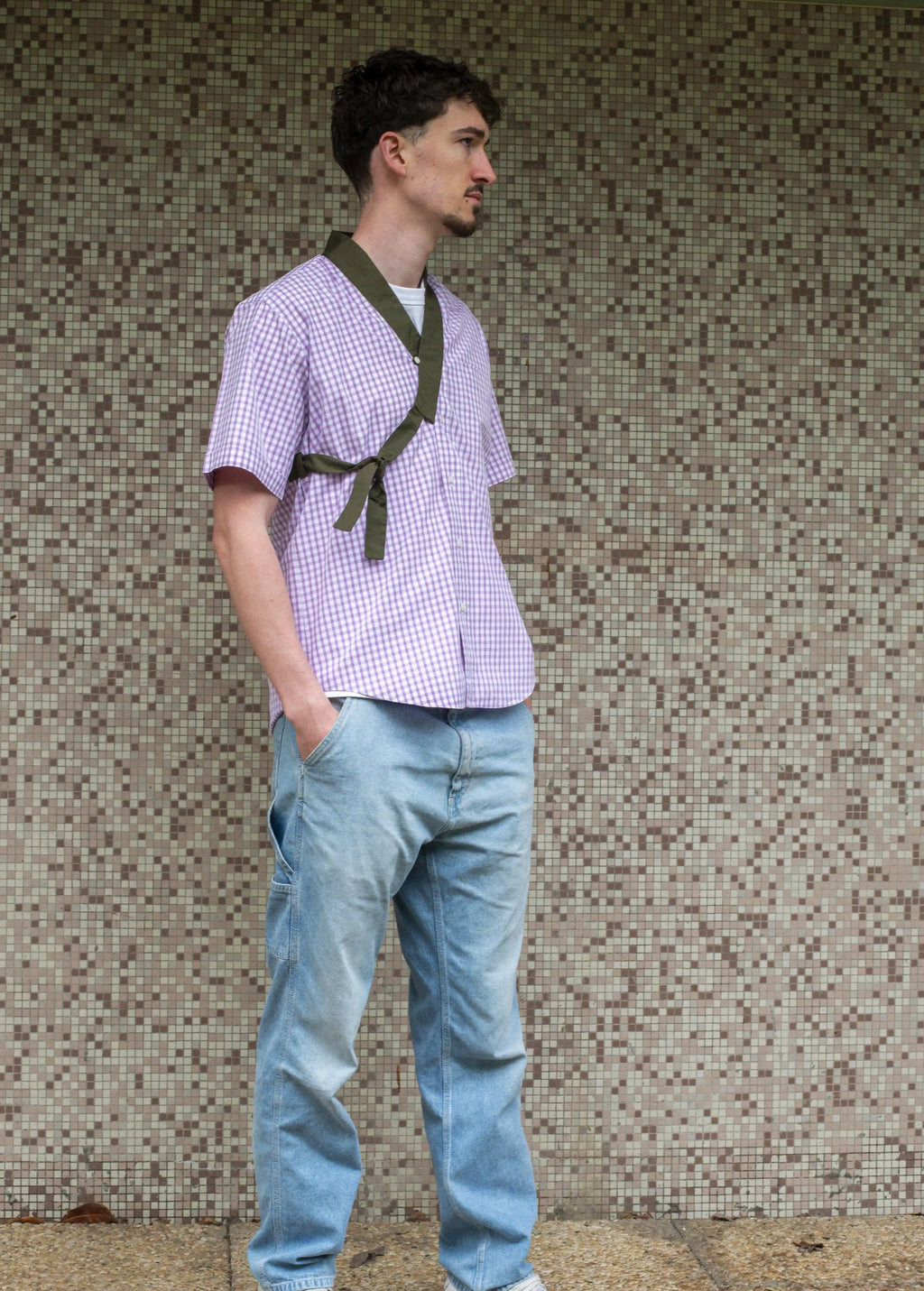 CHEMISE PAULUS - CARREAUX LILAS