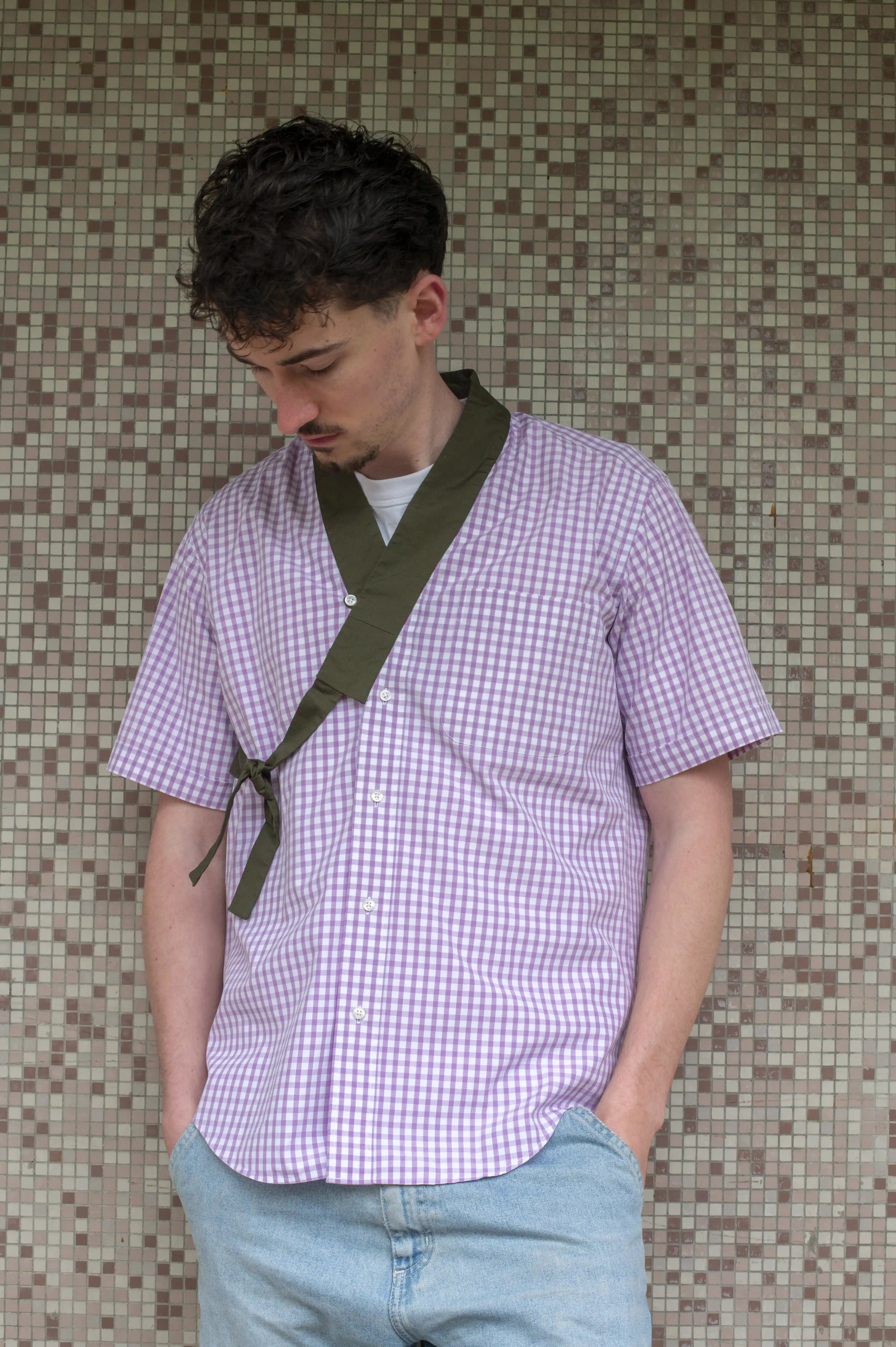 CHEMISE PAULUS - CARREAUX LILAS
