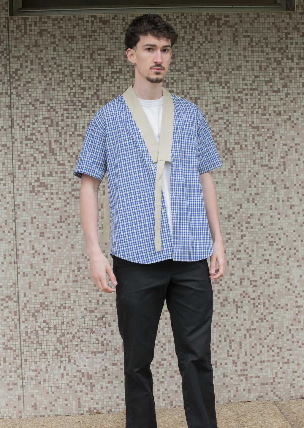 CHEMISE PAULUS - CARREAUX BLEUE