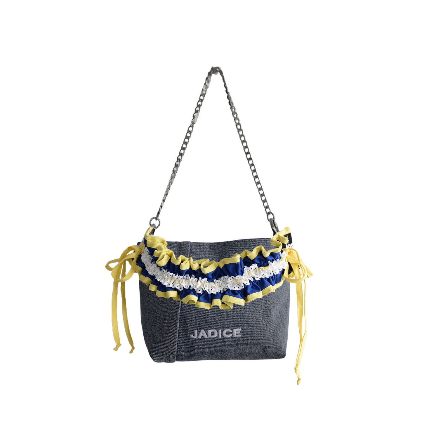 SAC ZEPHYR JEAN BLEU GRIS - ANSE FROUFROU BLEUE ET JAUNE