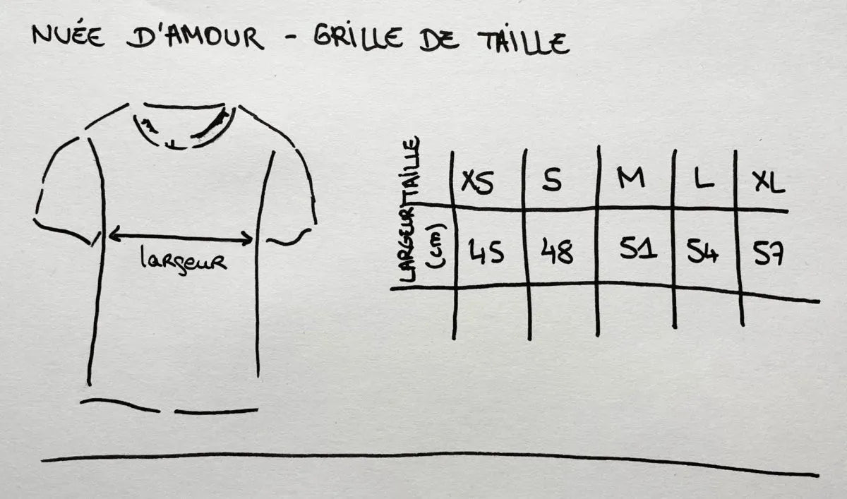 T - SHIRT NUEE D'AMOUR - GRIS CHINE CLAIR - Jadice