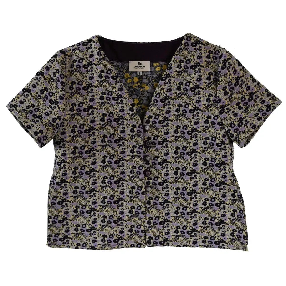 TOP ALONG UPCYCLÉ - LILAS FLEURI - Jadice