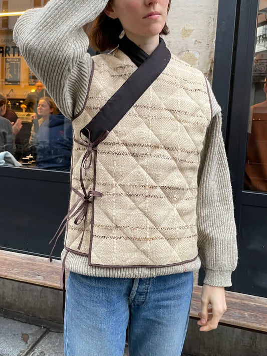 VESTE SHANTI - MARRON