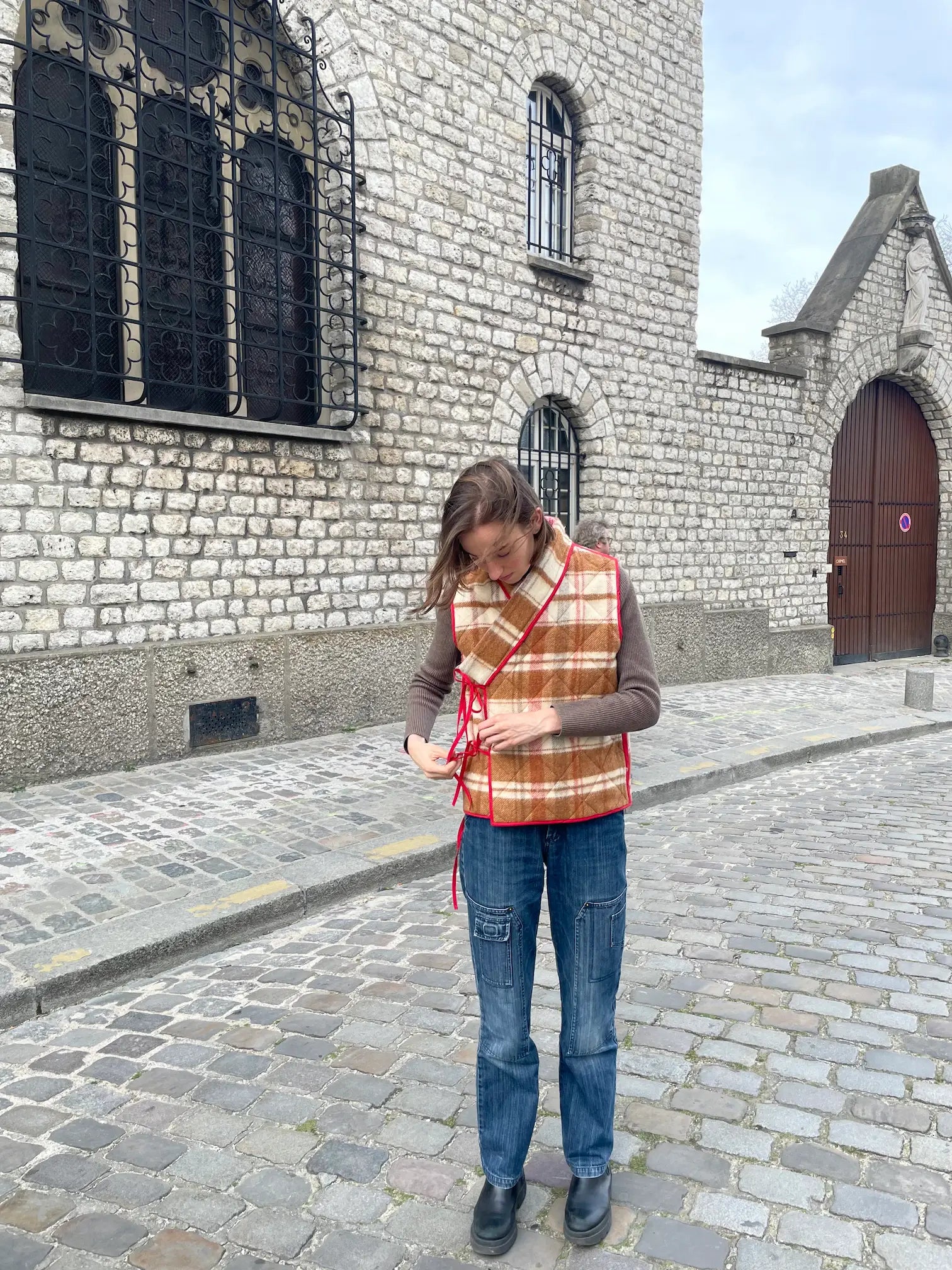 VESTE SHANTI - MARRON