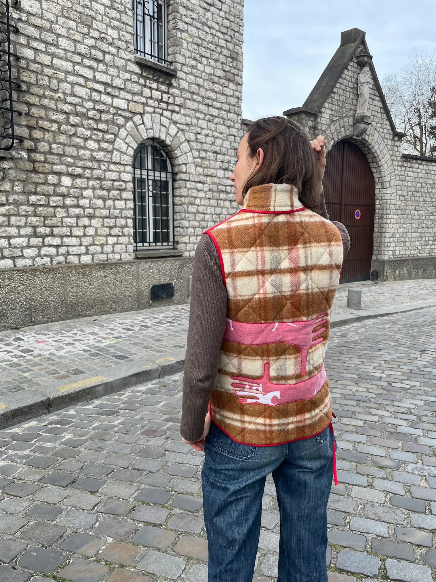 VESTE SHANTI - MARRON