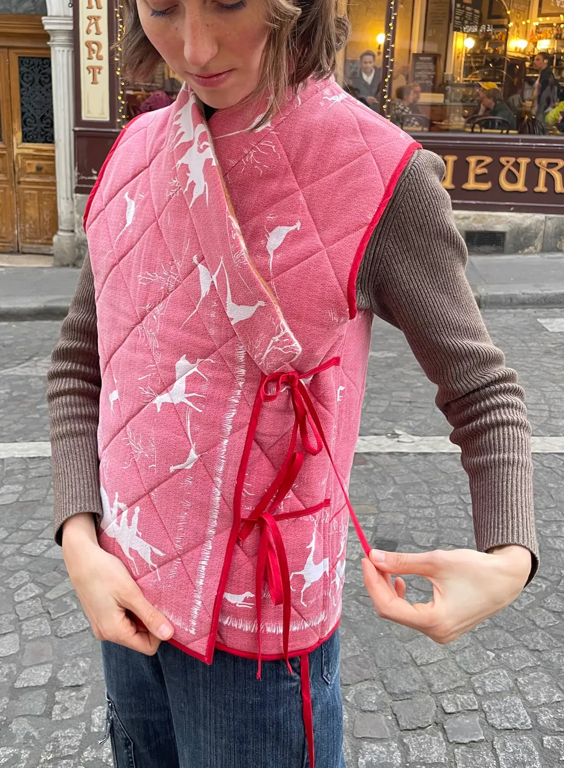 VESTE SHANTI - MARRON